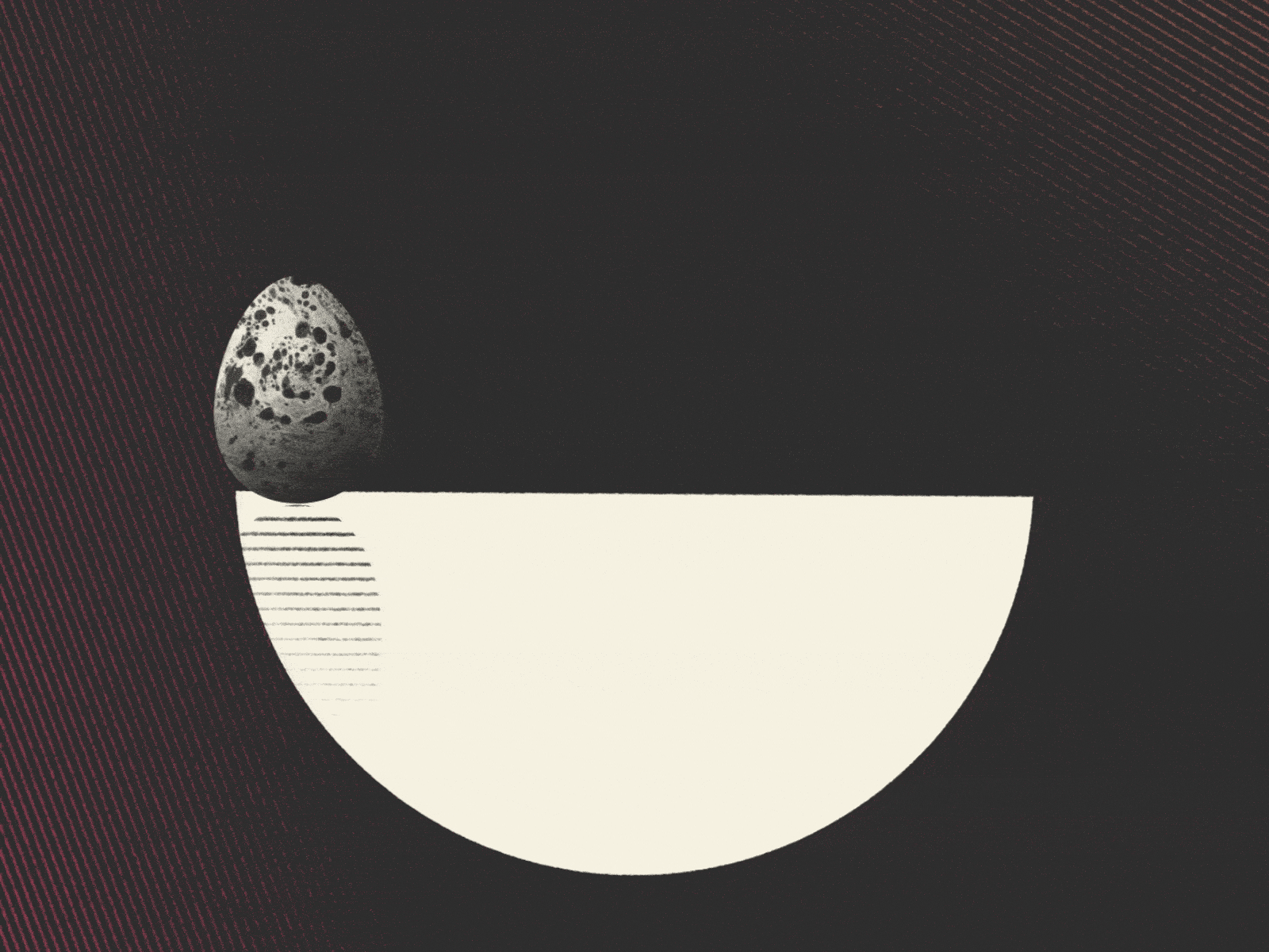 Motiontober Day 3 // Roll antibes collage egg eggs graphic design motion design motion graphics roll rolling rolls texture