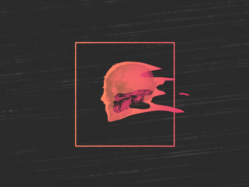 Motiontober Day 5 // Speed dead fast flying graphic design motion design motion graphics skull speed