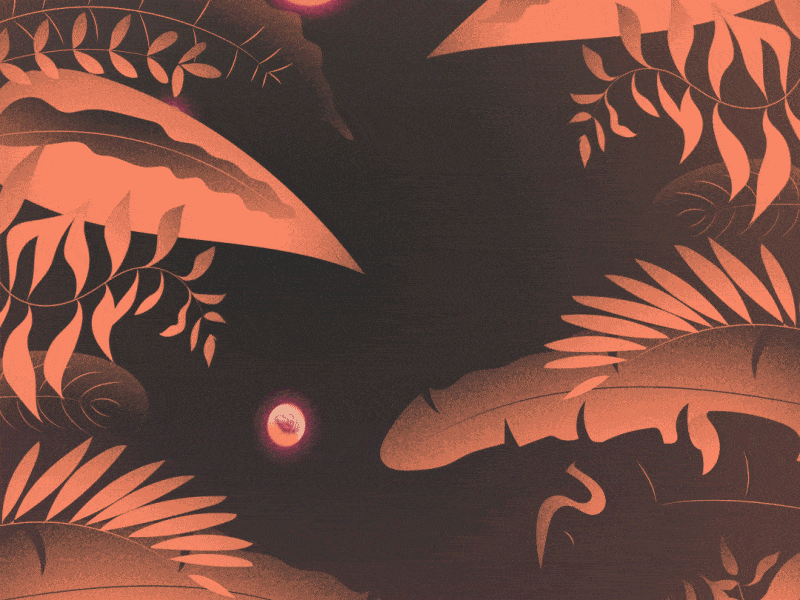 Motiontober Day 26 // Fall animation drop fall falling fireflies flora illustration inktober insect insects leaf leaves lights motion design motion graphics plant plants