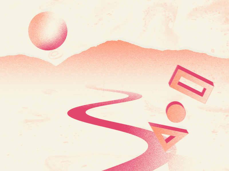 Motiontober Day 28 // Bend abstract animation bend illustration inktober landscape motion design motion graphics motiontober mountain october road shapes