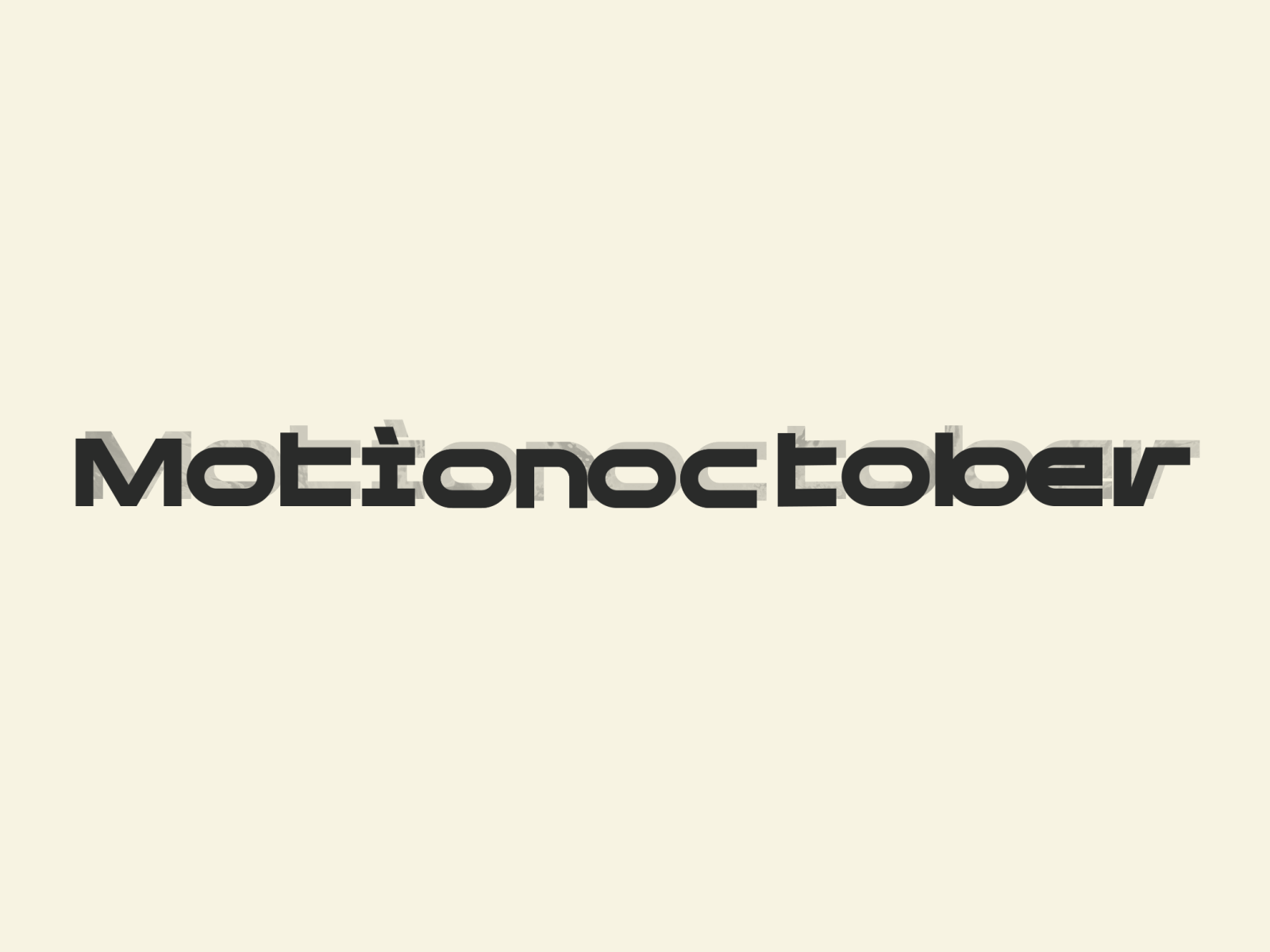 Type animation // Motiontober animation challenge font gif glitch graphic design inktober jumping jumps letters loop motion design motion graphics motiontober october title title animation type typography