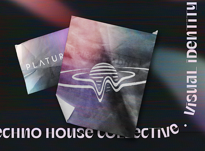 Visual identity for Platurne alpes maritimes anitbes collective electronic label events graphic charter graphic design house music logo logotype motion design nice planet platurne saturne space space trip techno techno music visual identity