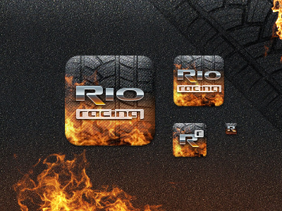 Rio Racing android design graphic icon ui