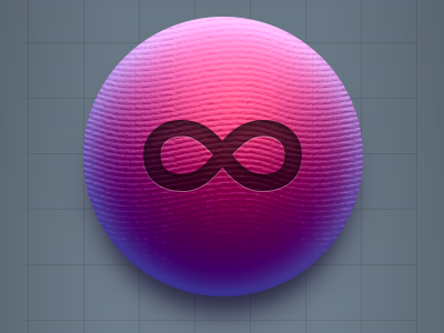Infinity ball ball pa polonium rubber subtle texture