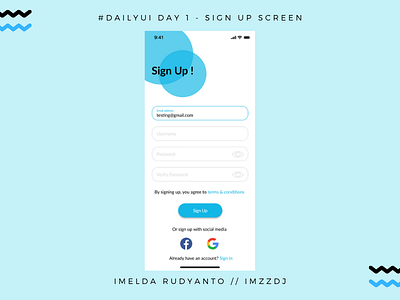 Daily UI #001 - Sign up UI