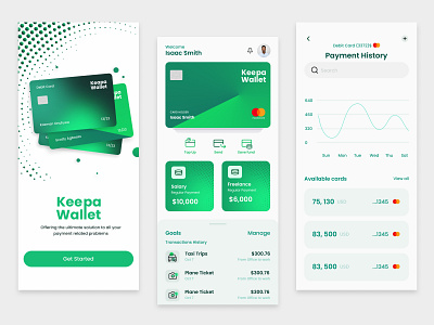 Keepa Wallet - Mobile Bank branding graphic design ui