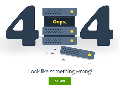 404 404 404page design flat design