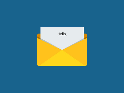 Email Icon blue email hello icon white yellow