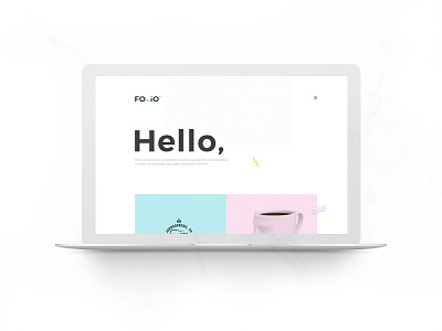 FOLIO - Free Homepage PSD