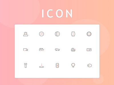 异色线条图标 app design icon typography ui