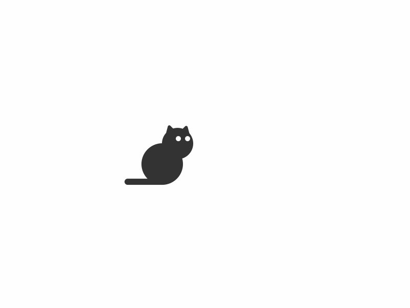 Cat Animation animal animation cat funny humor logo micro animation ui ux