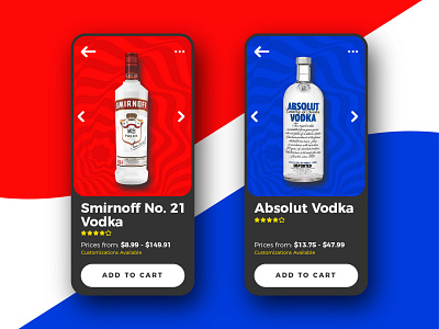 UI for Online alcohol buying App alcohol app design branding clean design inspiration mobile app ui ux