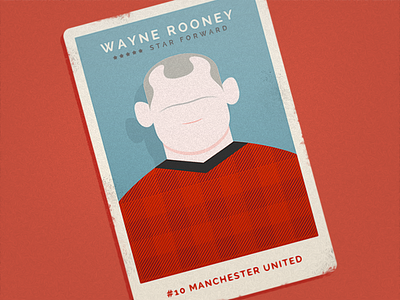 Wayne Rooney Player Card card football manchester rooney united wayne