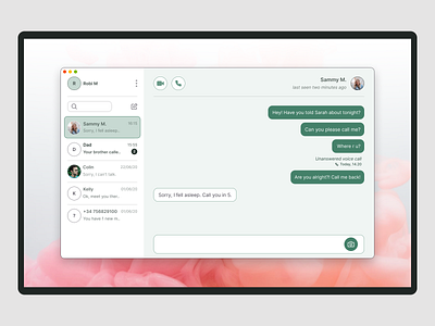 Daily UI #13 - Direct Message app chat app dailyui dailyui013 dailyuichallenge desktopapp directmessage uidesign