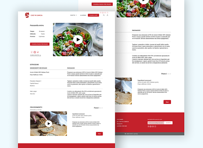Food Network - Recipe page Redesign foodapp recipe recipes redesign concept webdesign