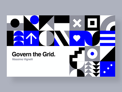 Govern the Grid branding design geometic geometric art geometric design geometric pattern identity ui web web design landing page website