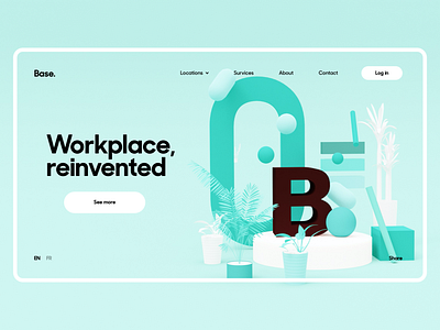 Co-working Places Website Concept