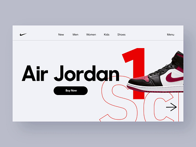 Air Jordan 1 (Concept) animation branding design identity motion motion design nike parallax sneakers ui ui design web web animation web design landing page website