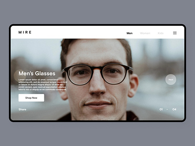 Eyewear eShop Concept