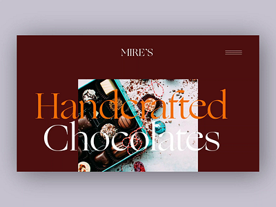 Chocolate Website animated gif animation app branding design identity ui ui design web web animation web design landing page website