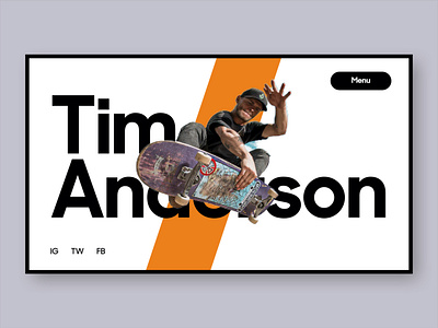 Skateboarder's Website app branding design identity skateboard skateboarding ui ui design web web design landing page website