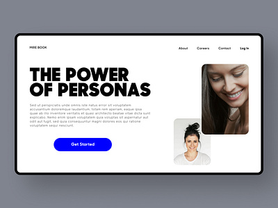 The Power of Personas app branding design identity minimal minimalism personas ui ui design ux web web design landing page website