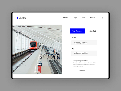 Transportation Authority Website app branding design identity transportation transportationdesign ui ui design web web design landing page website