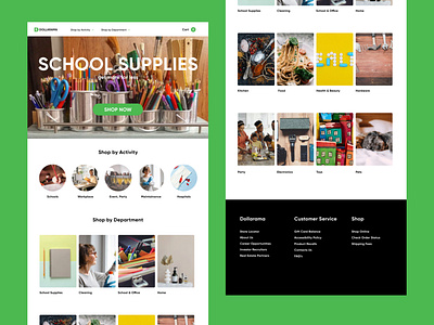 Dollarama Redesign Concept branding d2c design e commerce e commerce template e commerce website ecommerce eshop ui web web shop website