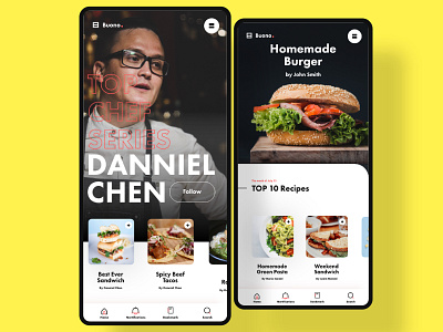 Recipe App app branding design identity minimal recipe recipe app typography ui web