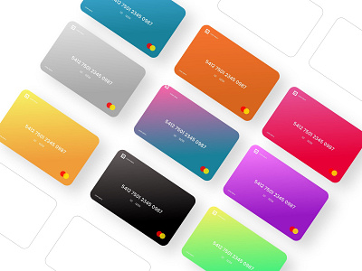 Credit Cards app branding cards credit cards creditcard design identity logo typography ui