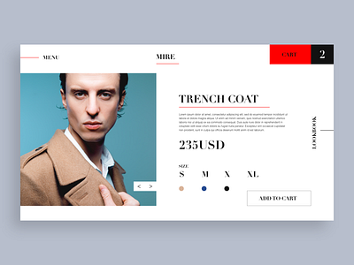 MIRE Concept branding design fashion design identity ui ux web web design landing page website