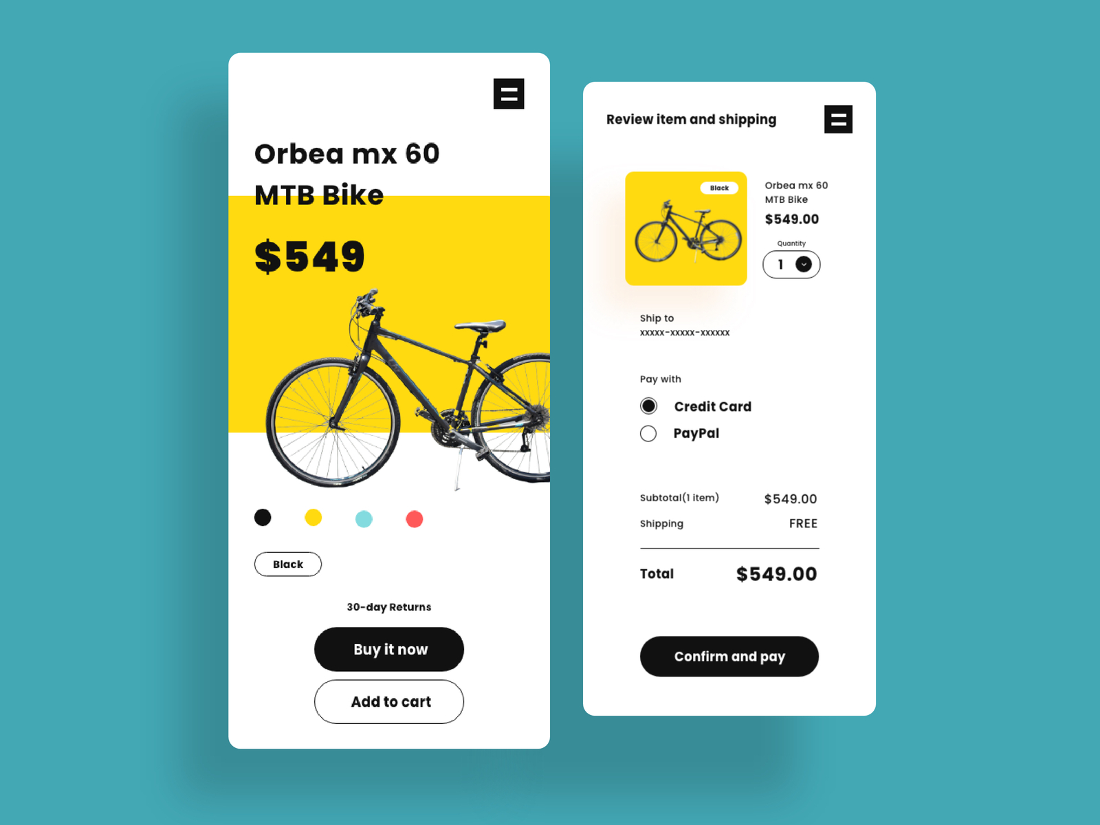 Bike Shop App by Taka Design 🇨🇦 on Dribbble