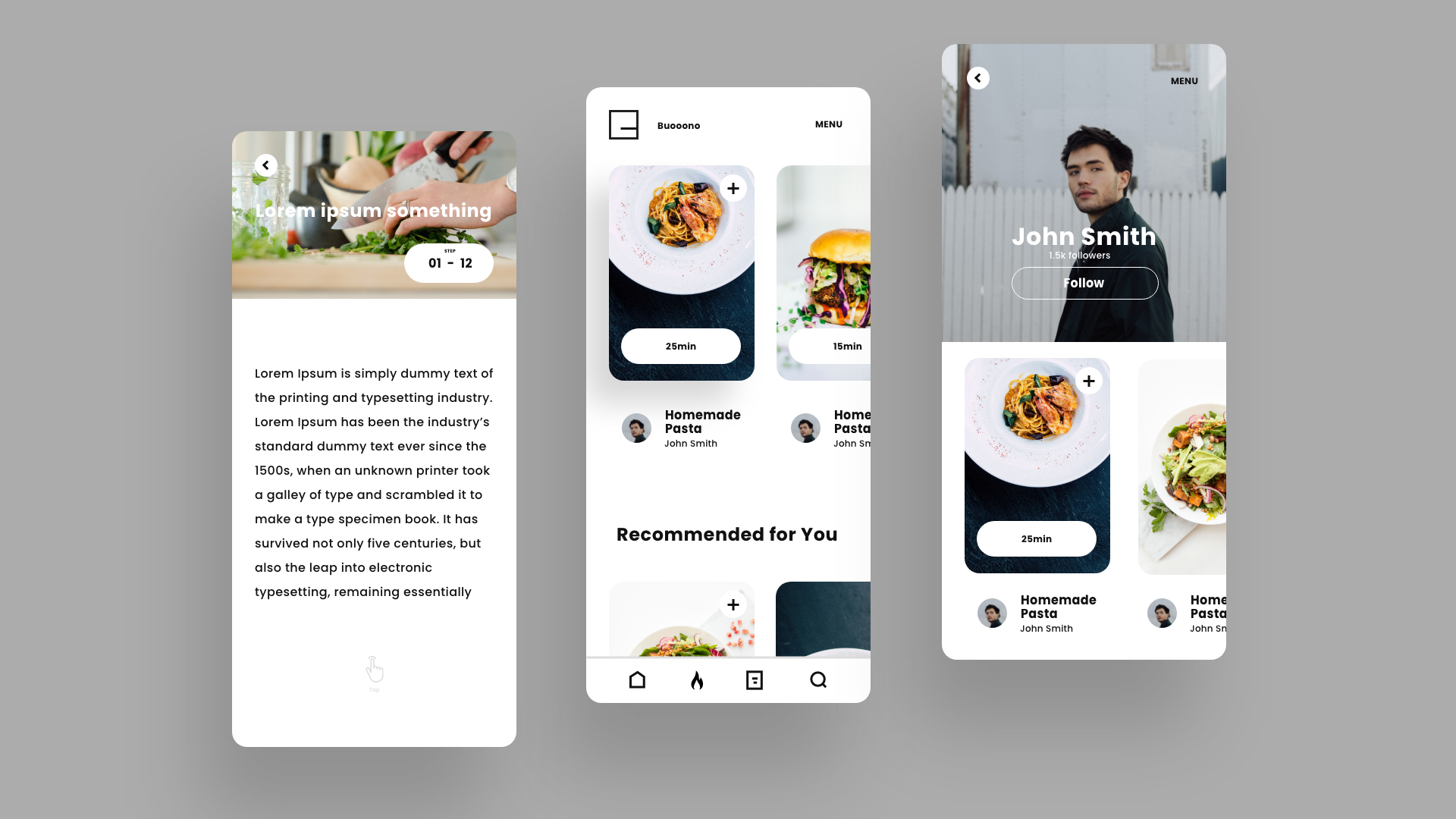 Recipe App by Taka Design 🇨🇦 on Dribbble