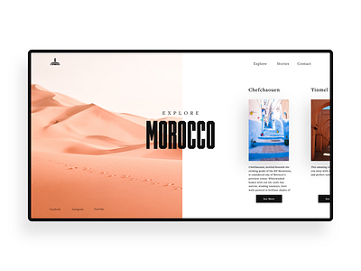 MOROCCO branding design identity typography ui web web design landing page website