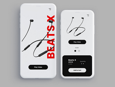 Beats app beats beats by dre cards design ecommerce ecommerce app ui ui design ux web website
