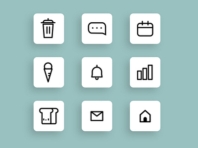 UI Icons app branding design icon icons iconset minimal mobile ui ux web website