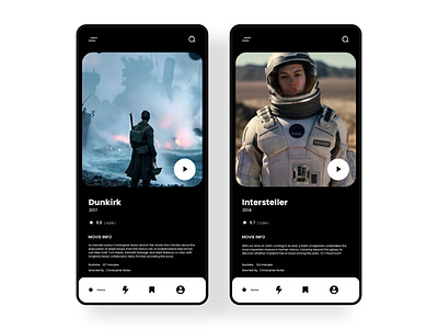 Movie App app branding design mobile mobile app mobile design mobile ui movie movie app ui ui design ux web