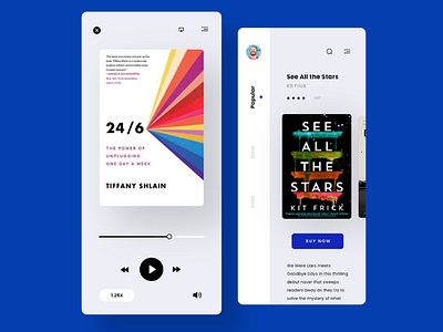 Audio Book App app app design audio book audio book app book book app branding design identity mobile mobile app mobile app design ui ui design ux