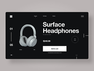 Headphone Product Page