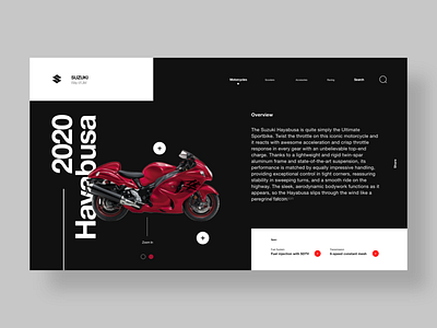 Motorcycle Landing Page app branding design identity minimal motorcycle ui ui design web web design landing page website