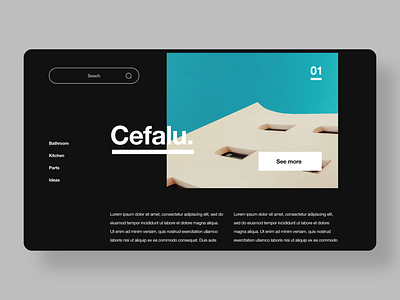 Cefalu branding design identity typography ui ui design ux web web design landing page website
