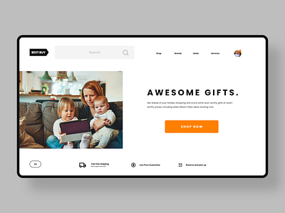 BEST BUY Redesign Concept app best buy branding design identity minimal ui ui design web web design landing page website