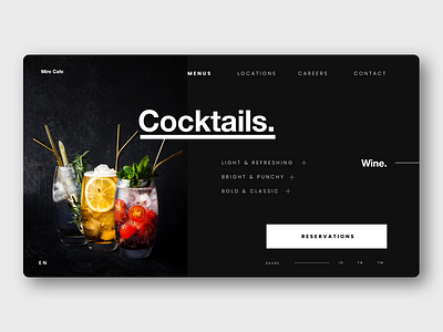 Restaurant Website Concept branding design identity restaurant restaurant app restaurant branding ui ui design web web design landing page website