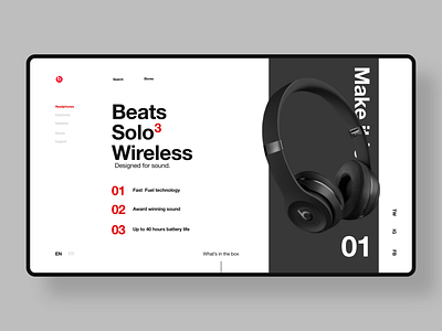 Beats Shop UI beats branding design ecommerce headphones identity ui ui design web web design landing page website