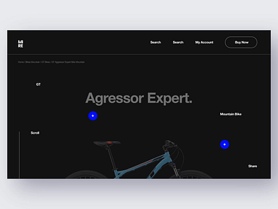 Bike Landing Page Concept animation bike branding design ecommerce ecommerce design mountain bike sketch ui ui animation ui design web web design landing page website