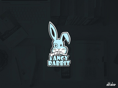 Fancy Rabbit Logo Concept app branding design flat illustration logo mascot mascotlogo minimal vector website
