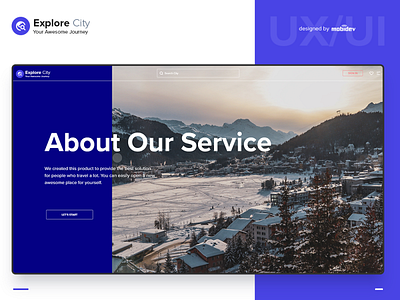 Explore City responsive ui ux web