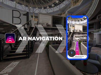 AR Navigation App ar mobile app design ui ux