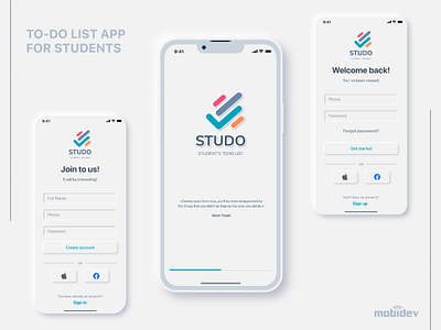 To-Do List App mobile app design neomorphism ui ux