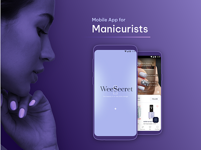 Mobile App WeeSecret beauty e-shop manicure mobile app ui ux